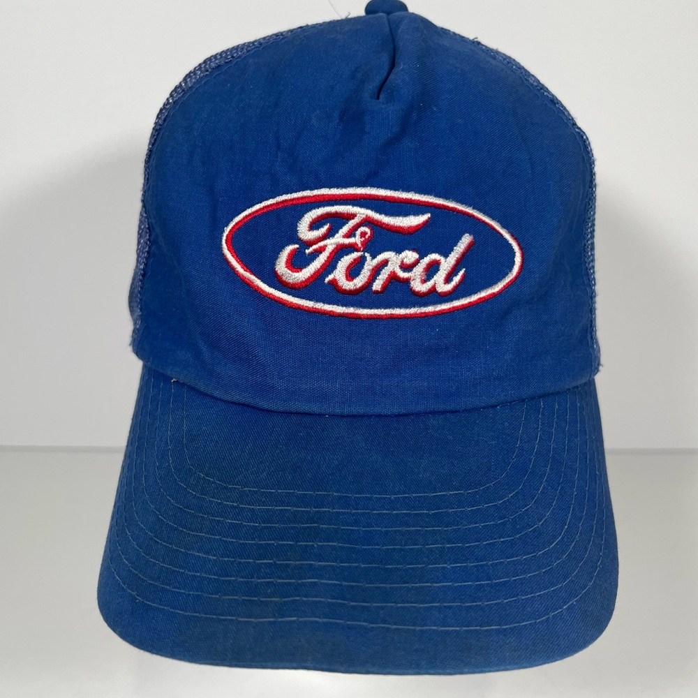 Ford Vintage Blue Trucker Hat